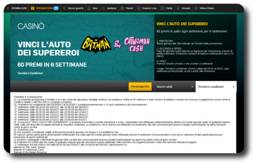 Tornei slot Betfair